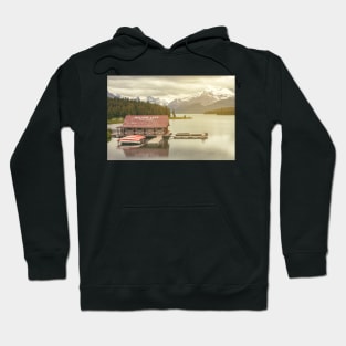 Maligne Lake Boathouse Hoodie